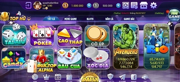 Kho game đa dạng tại ZClub.vin