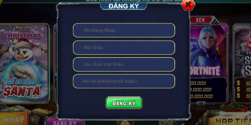 Cách đăng ký tài khoản chơi game đánh bài cho người mới