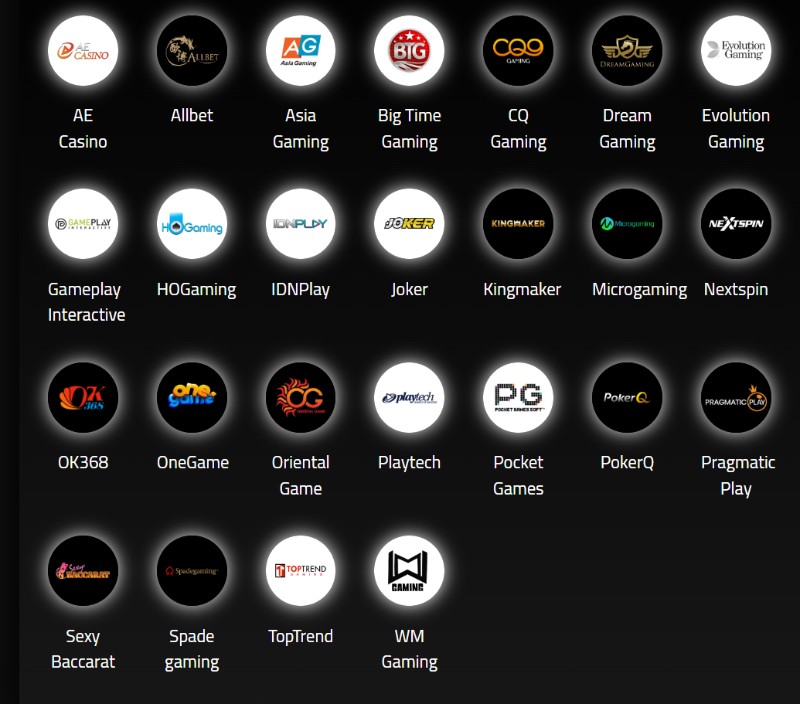 Casino hợp tác với nhiều nhà phân phối trên thế giới