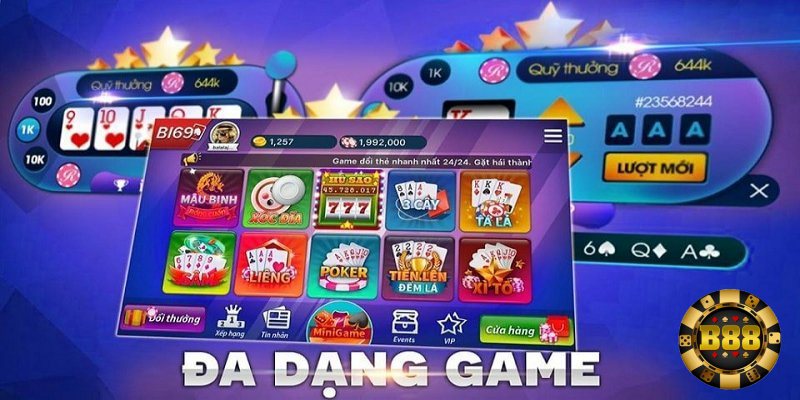 Sảnh game cực đa dạng