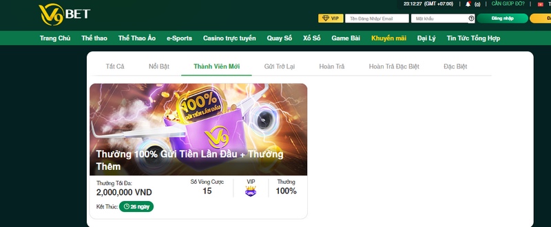 Nhà cái có những chương trình hấp dẫn dành cho thành viên mới
