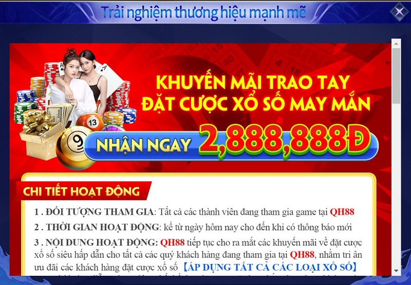 Khuyến Mãi Trao Tay Khi Đặt Cược Xổ Số qh88k