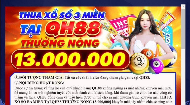 Tổng Hợp Khuyến Mãi Xổ Số Hot Nhất Tại Nhà Cái QH88.wtf