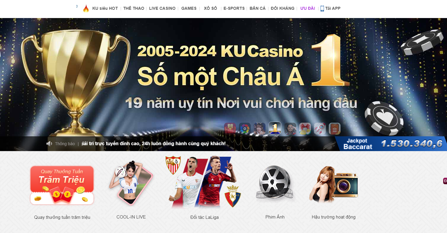 Giao diện xổ số Kubet88 lôi cuốn