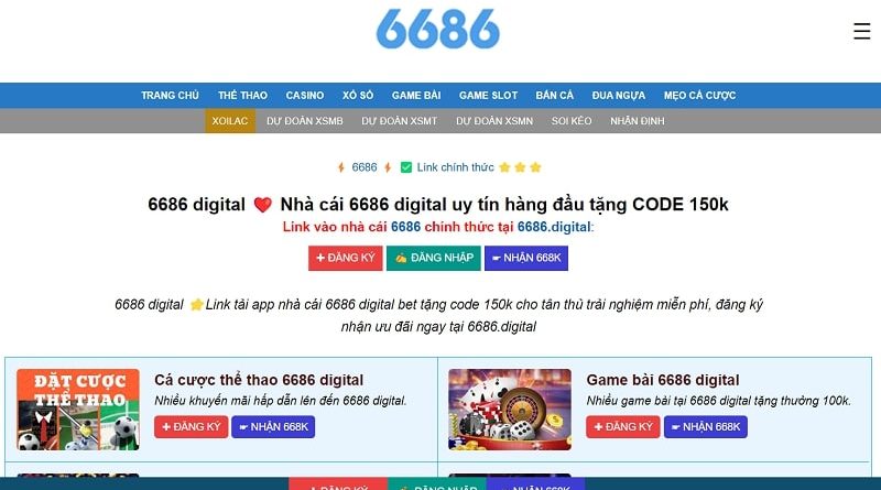 Khám Phá Thế Giới Cá Cược Tại Nhà Cái 6686 Bet Qua 6686vn.online