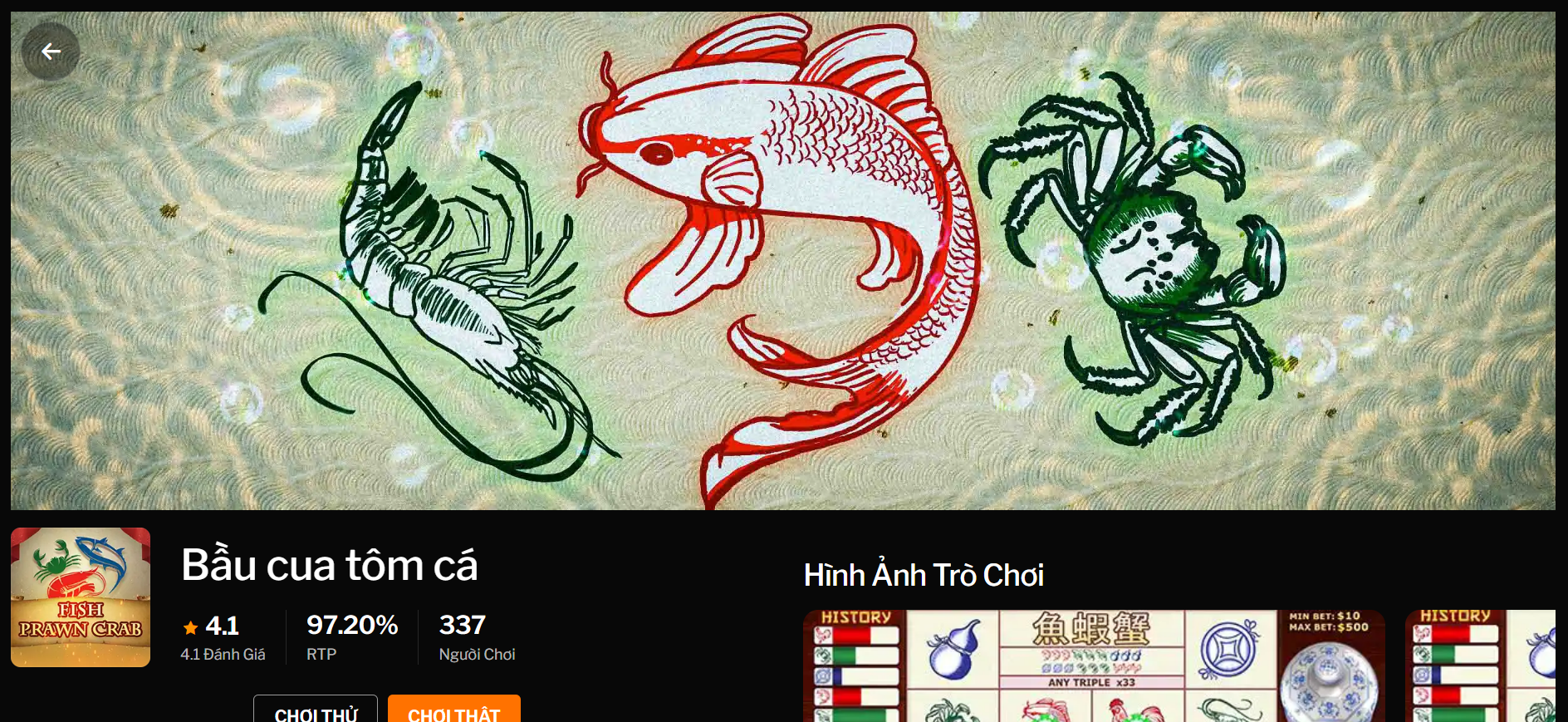 Chơi Bầu cua tôm cá tại nhà cái 188Bet