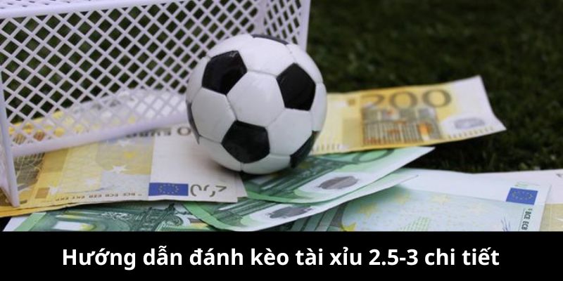 Hướng dẫn đánh kèo tài xỉu 2.5-3 chi tiết 